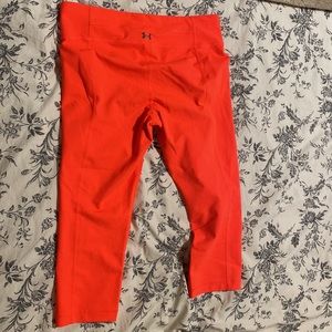 Neon Under Armour Fitted Athletic Pant